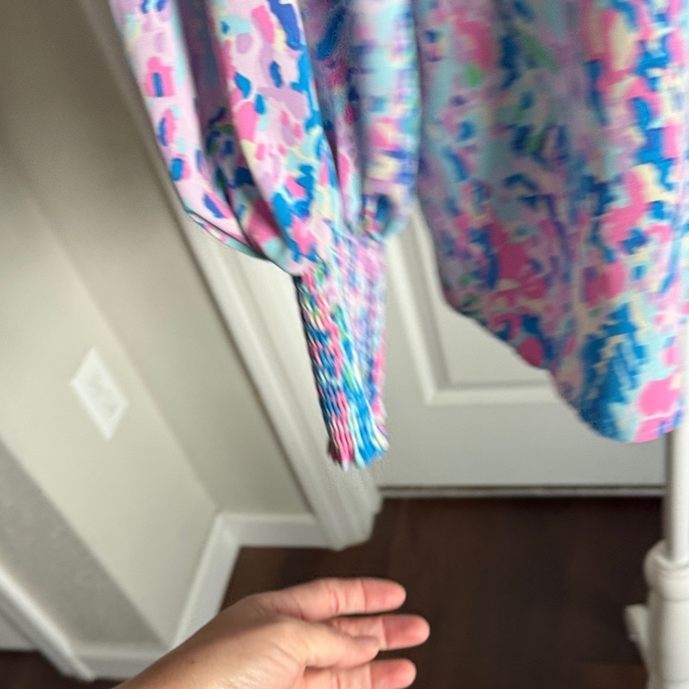 Amazon Women's Multicolor Button Down Shirt - Picture 7 of 15